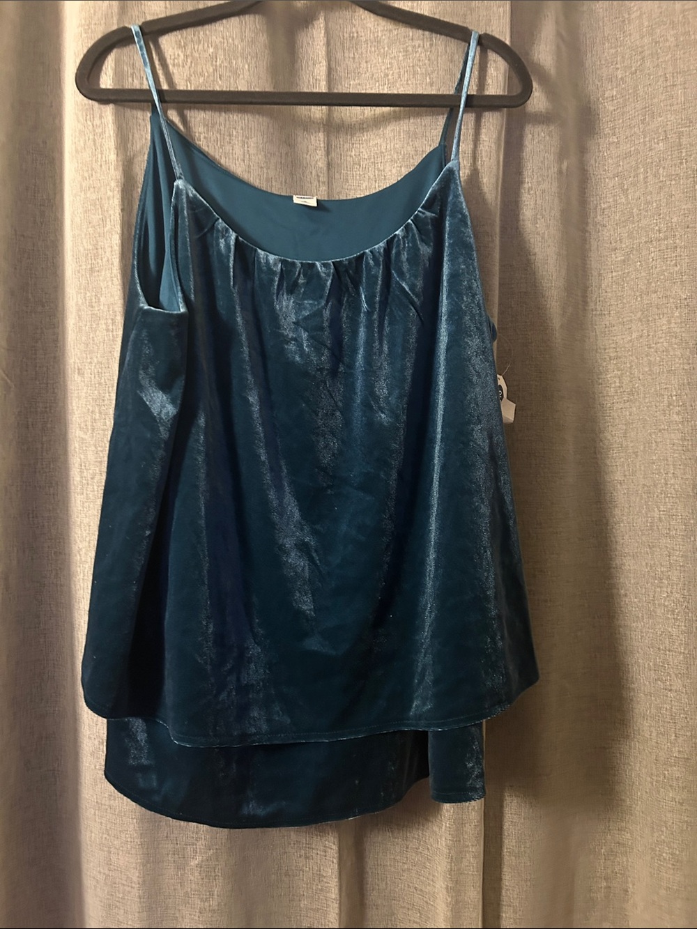 NWTS Old Navy Layered Velvet Cami Tank Top Sz XL